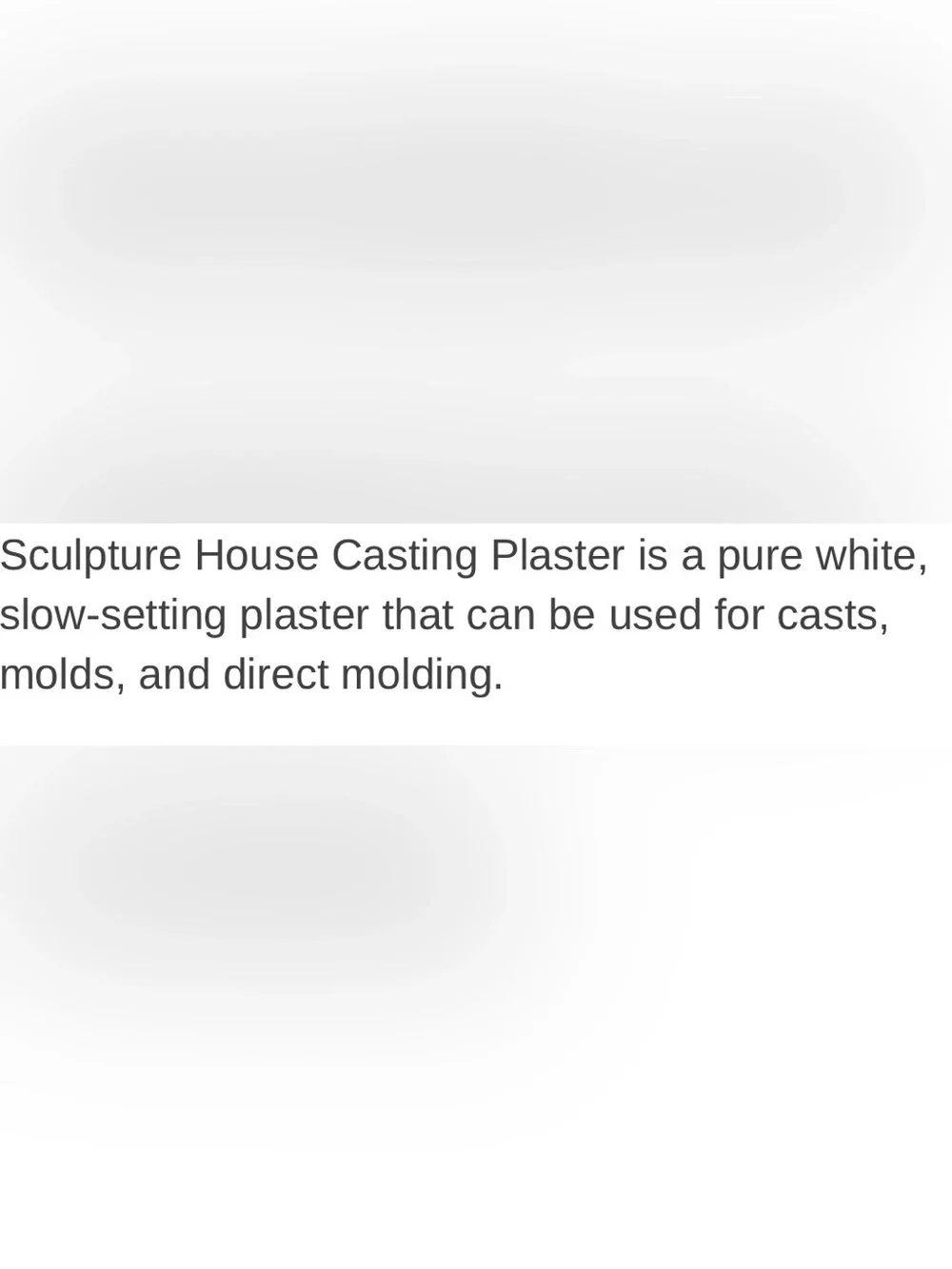 Sculpture House Casting Plaster Pristine White